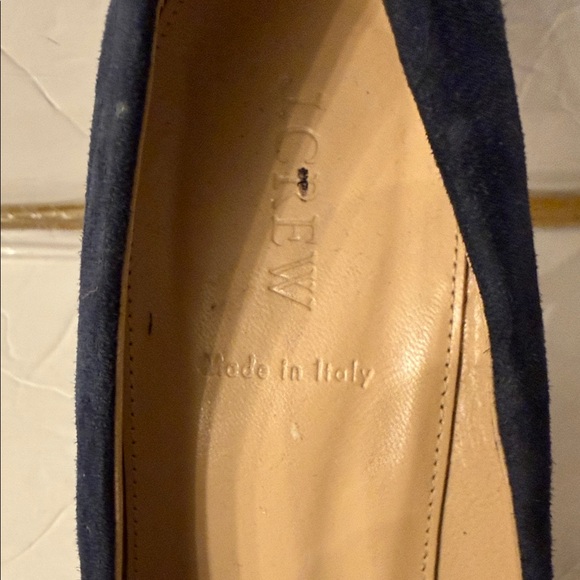 J. Crew Dark Blue Suede Heels - Picture 6 of 6